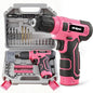 Hi-Spec 110pc Pink 8V USB Electric Power Cordless Womens Drill Driver Set. by Hi-SpecToolsUSA
