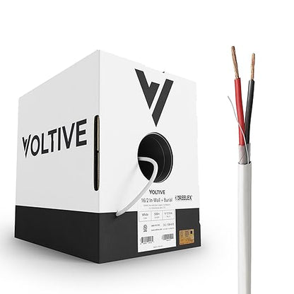 Voltive 16/2 Speaker Wire, in-Wall CL3 & Direct Burial, 500ft by Voltive