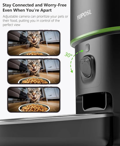 Automatic Cat Feeder with Camera - 5G WiFi Auto Cat Food Dispenser - Image 3