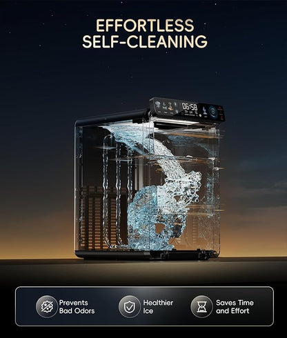 ecozy Nugget Ice Maker Countertop, Smart Pebble Ice Machine - Image 8