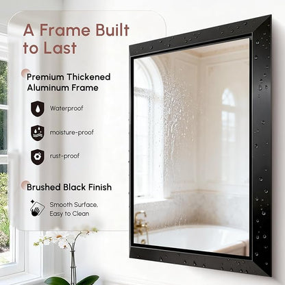USHOWER Bathroom Mirror, 24x36 Rectangular Mirrors - Image 3