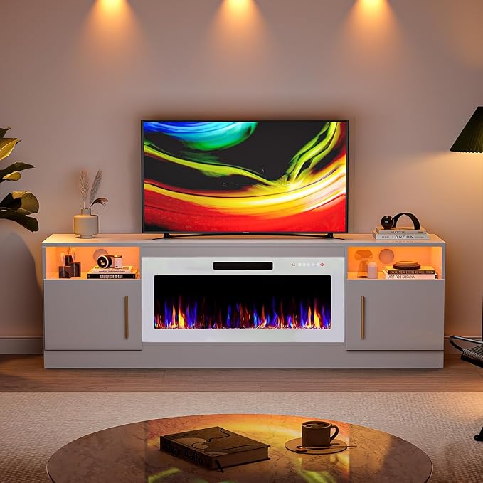 VITESSE TV Stand Fireplace - Image 7