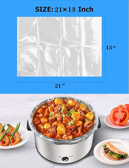 40×Slow Cooker Liners, Large pot Liner Disposable Cooking Bags, Fit 3QT to 8QT - Image 3