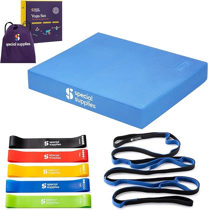 SPECIAL SUPPLIES Balance Board and Yoga Strap Set by SpecialSupplies