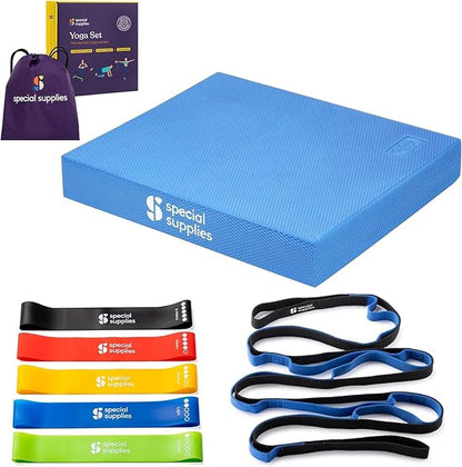 SPECIAL SUPPLIES Balance Board and Yoga Strap Set by SpecialSupplies