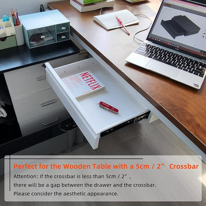 Under Desk Drawer 18", Pull-out Storage Organizer - Image 7