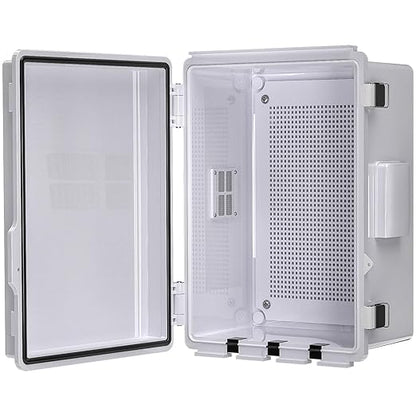 Electrical Junction Box, Ventilated Design, Cable Grommets, Indoor/Outdoor Use by ANIMACYN