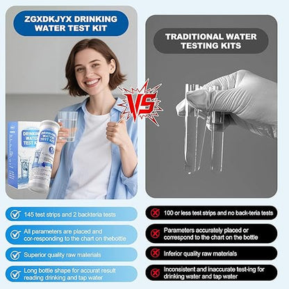21-in-1 Home Drinking Water Testing Kit, 145 Strips + 4 Bacteria Tests - Image 6