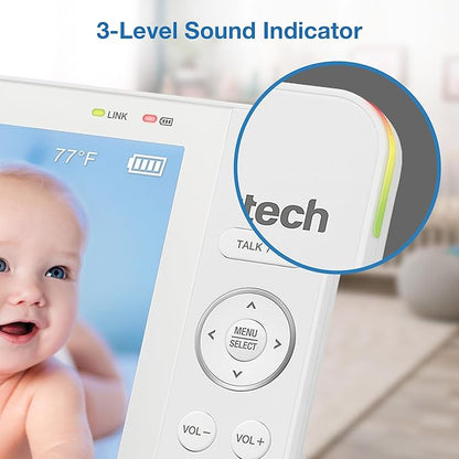 VTech Video Baby Monitor with 7" Color LCD Screen, Long Battery Life, Secure - Image 10
