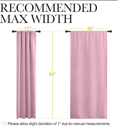 NICETOWN 2 Panels Blackout Curtains, Rod Pocket Thermal Insulated Curtains - Image 5