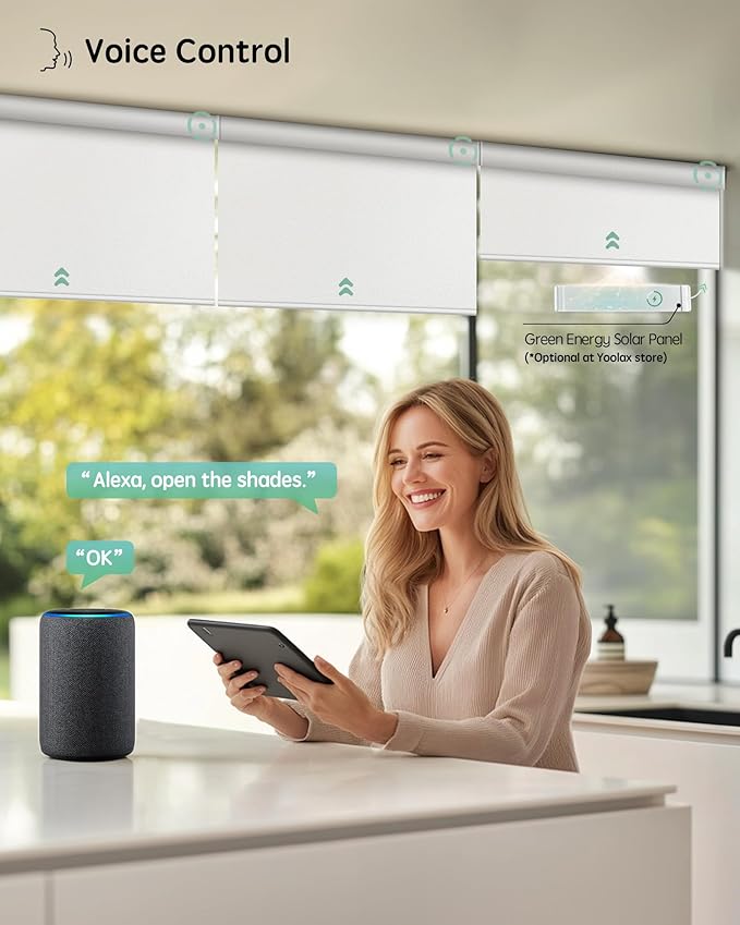 Yoolax Motorized Blinds with Remote, Smart Blinds - Image 2