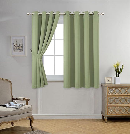 MIUCO 1 Pair Thermal Insulated Grommet 52-Inch-by-63-Inch Blackout Window - Image 2