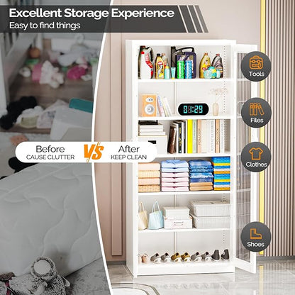 VINGLI Lockable Display Cabinet - Image 8