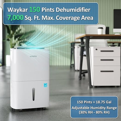 Waykar 150 Pints 2025 Energy Star Dehumidifier - Image 2