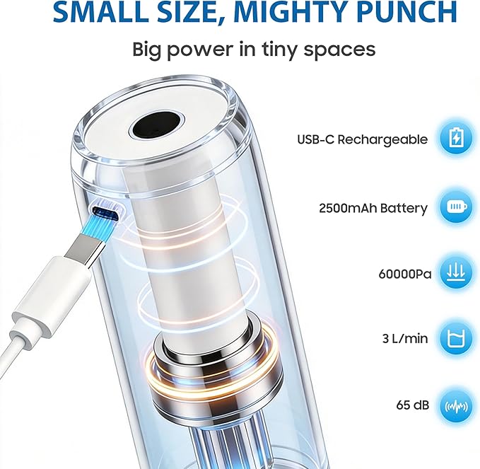 Handheld Vacuum Sealer for Food Storage, Cordless Mini Vacuum Pump - Image 6