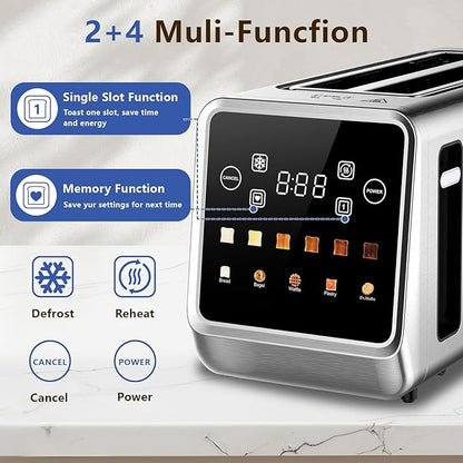 Smart Toaster 4 Slice, Touch Screen, Digital Toasters - Image 6