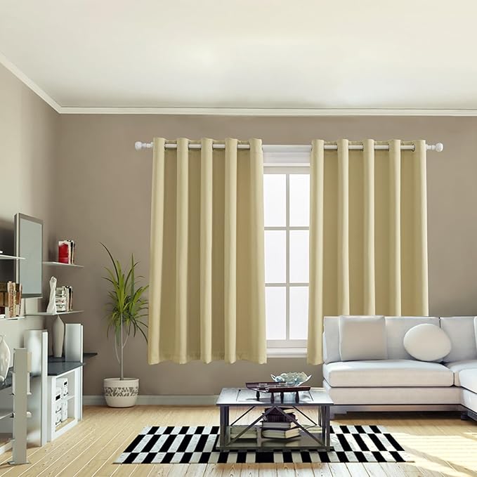 Anytime 100% Blackout Curtain 2 Panels Set, Thermal Insulated Window Drapes - Image 5