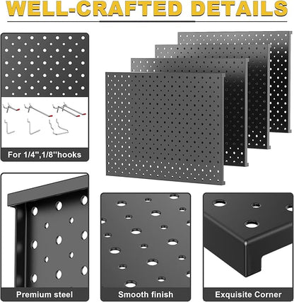 Ultrawall Metal Pegboard Panels, Pegboard Wall Organizer, Garage Tool Storage - Image 3