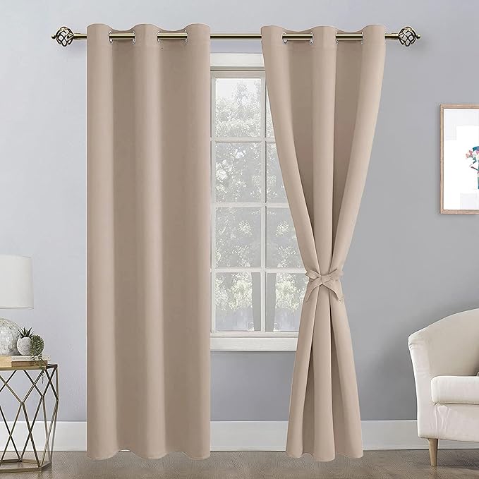Hiasan Blackout Curtains for Bedroom, 42 x 84 Inches Long - Image 2