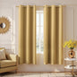 KOUFALL Sun Light Gold Curtains 42x72 Inches Long by KOUFALL