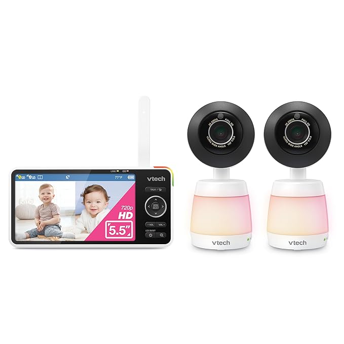 VTech 2-Cameras Smart WiFi Baby Monitor, 2K CMOS Sensor Camera, 5.5-inch HD IPS - Image 16