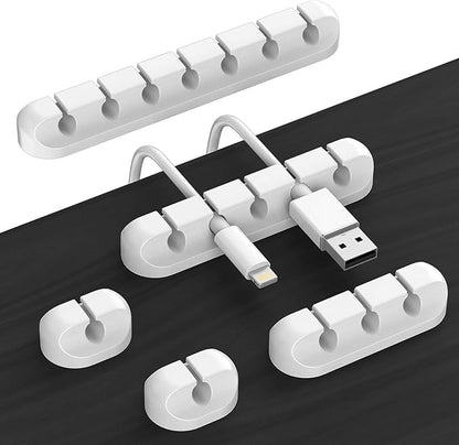 Cord Holder Cable Organizer Clips – Self Adhesive Cord Organizer by TviewSmart