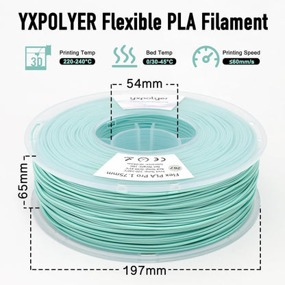 yxpolyer flexible pla food-safe 92a soft pla 3d, package contents