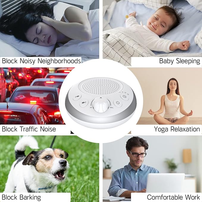 Loud Pink Noise Machine Sleep Machine Nostop 30 Soothing Sounds - Image 6