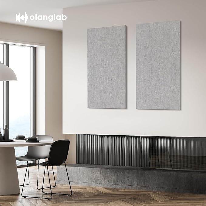 Olanglab Acoustic Panels 2 Pack, Fabric Wrapped Sound Proof Foam Panels - Image 5