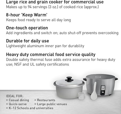 Panasonic Commercial Electric Rice Cooker, 120V Large Capacity 46-Cup, 23-Cup - Image 2