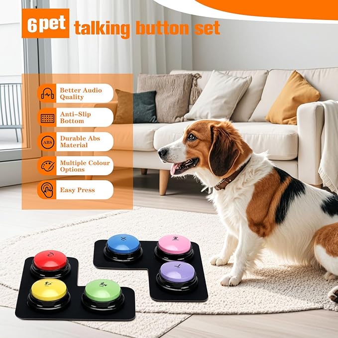 Dog Buttons for Communication, 30s Voice Recording Speaking Button Pet Speech - Image 3