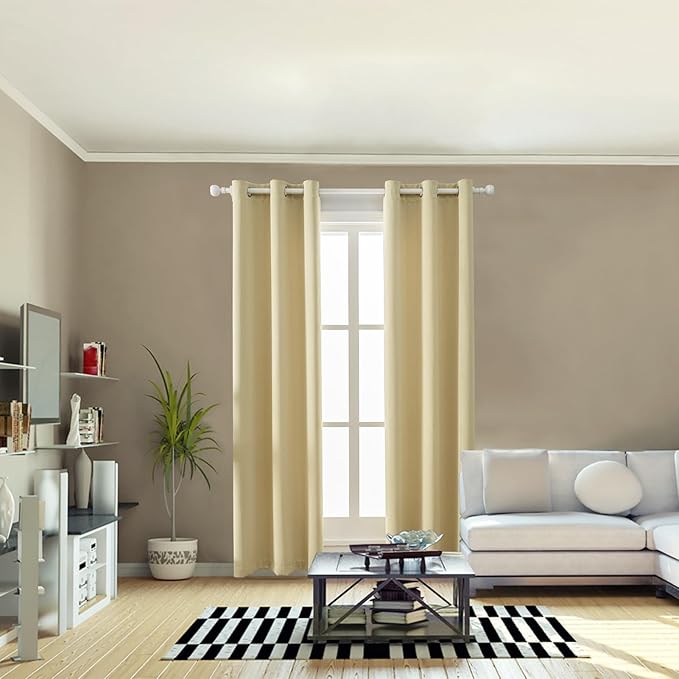Anytime 100% Blackout Curtain 2 Panels Set, Thermal Insulated Window Drapes - Image 5