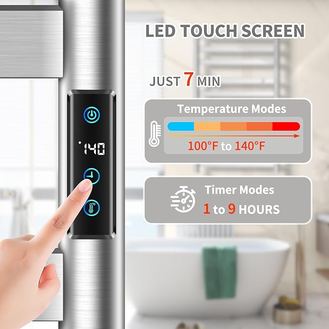 Heated Towel Rack for Bathroom, Towel Warmer - Image 3