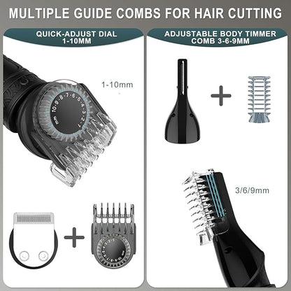 Scttomon Beard Trimmer for Men Professional Mens Beard Grooming Kit T-Blade - Image 5