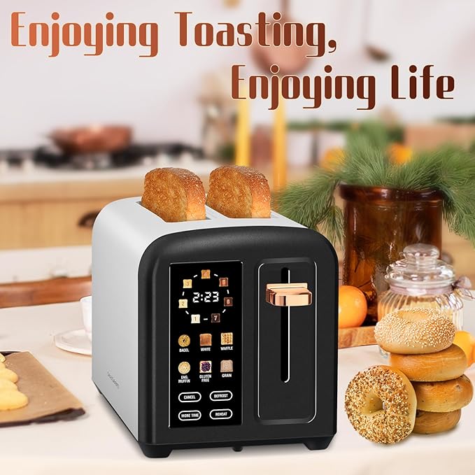 SEEDEEM Toaster 2 Slice with Touch Screen, Faster Heating Speed, 7 Shade Setting - Image 7