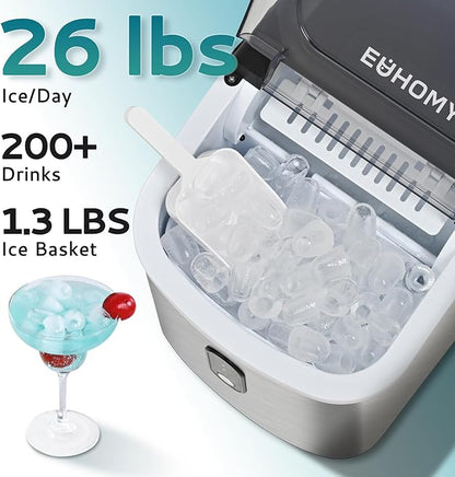 EUHOMY Ice Maker Countertop, Portable Ice Machine - Image 2
