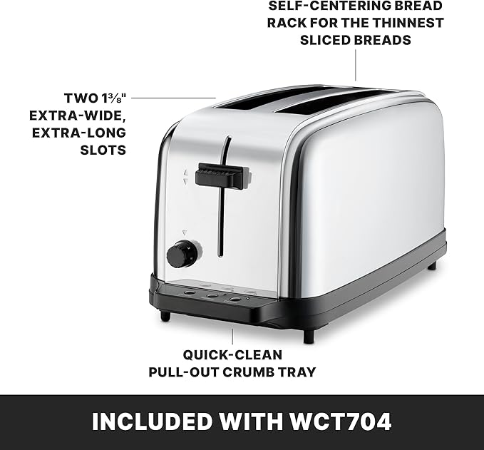 Waring Commercial WCT704 4 Slice Extra Long Slot Light Duty Pop-Up Toaster - Image 5