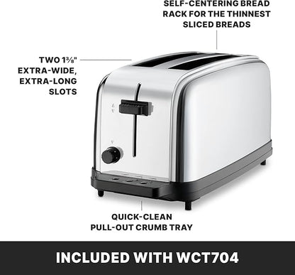 Waring Commercial WCT704 4 Slice Extra Long Slot Light Duty Pop-Up Toaster - Image 5