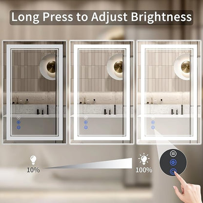 30"x38" LED Bathroom Mirror - Image 4
