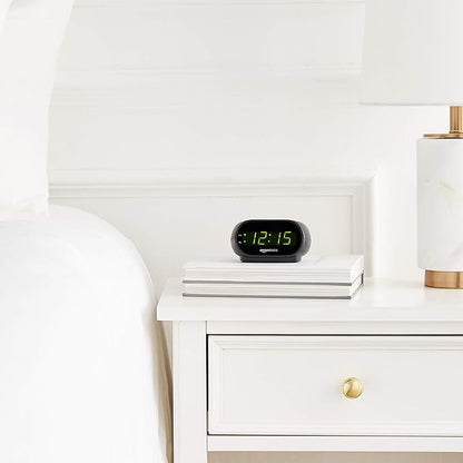 Amazon Basics Small Digital Oval Alarm Clock - Image 7