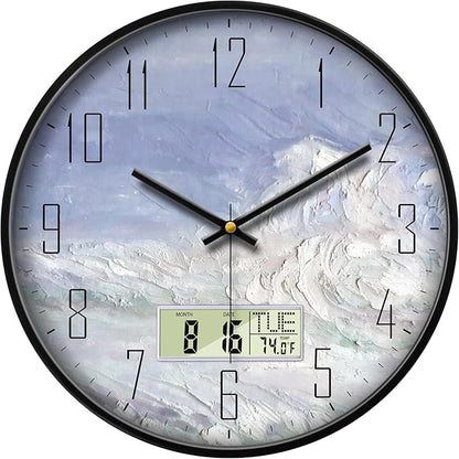 SCOAGE Digital Wall Clock Battery Operated by SCOAGE