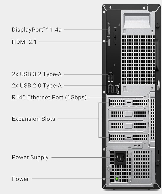 Dell Pro Slim QCS1250 Business Desktop, New OptiPlex Version, Ultra-Quiet Design - Image 4