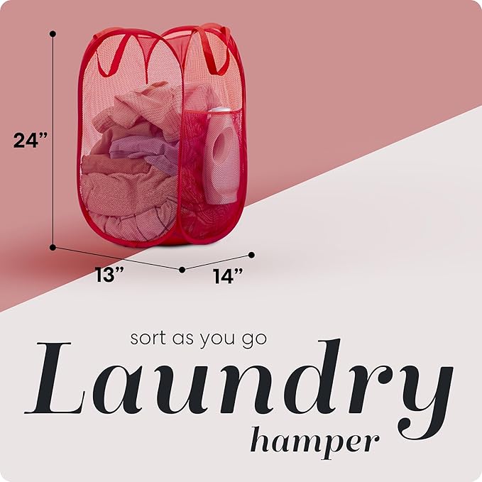 Handy Laundry Collapsible Mesh Pop Up Hamper - Image 2