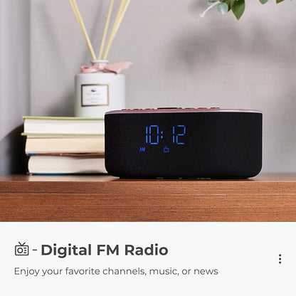 uscce Alarm Clock Bluetooth FM Radio: 10W Stereo Sound Speaker - Image 8