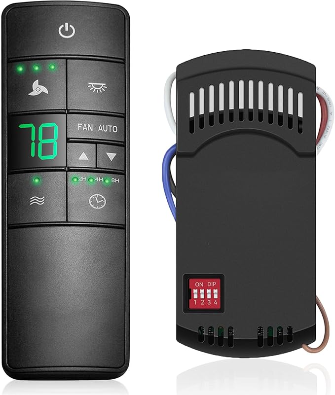 3-Speed Universal Ceiling Fan Remote Control Kit by COREBAY