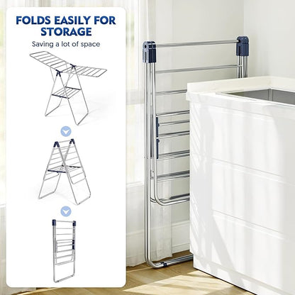 APEXCHASER Clothes Drying Rack, Stainless Steel Drying Rack Clothing - Image 3
