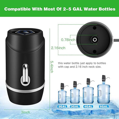 5 Gallon Electric Drinking Portable Water Dispenser, Universal USB Charging - Image 4