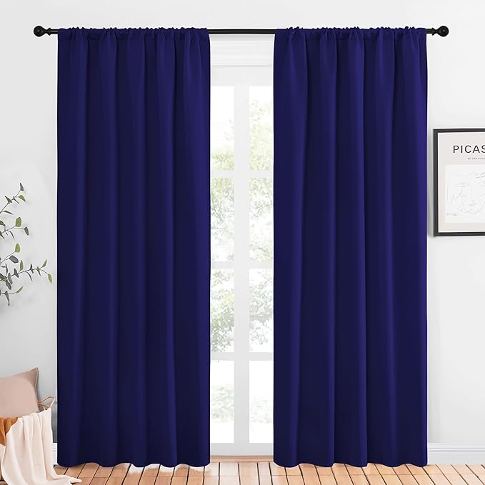 NICETOWN Window Curtains Blackout Drapes, 1 Pair, 52 by 84-Inch, Thermal by NICETOWN