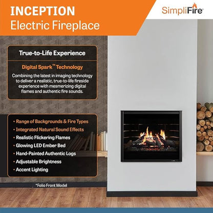 SimpliFire Inception 36-Inch Electric Fireplace - Image 2
