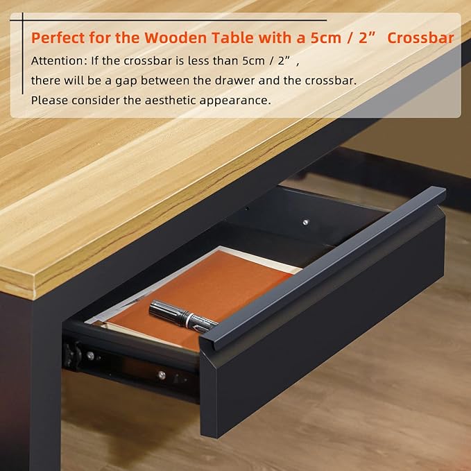 Under Desk Drawer 18", Pull-out Storage Organizer - Image 8